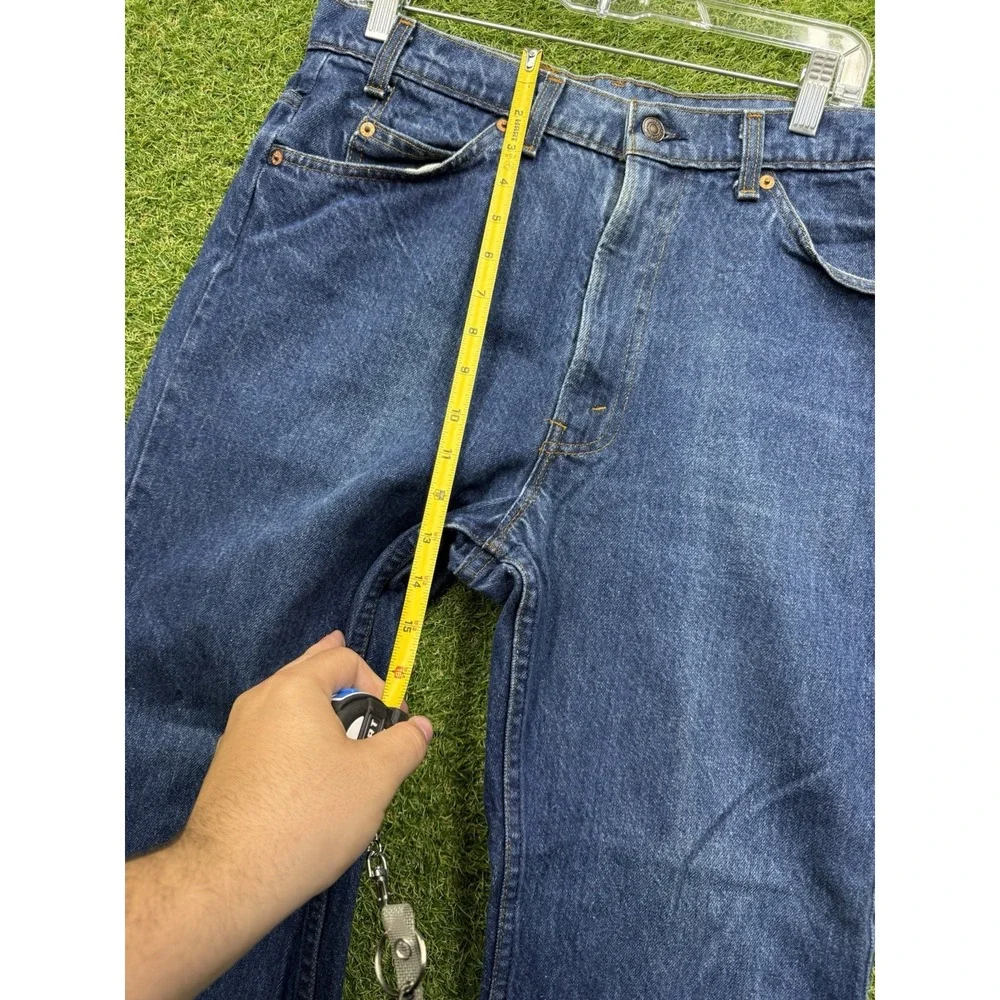 Levis 517 Orange Tab Jeans Mens 32x27 80s Dark Wash Denim Bootcut Flare Work